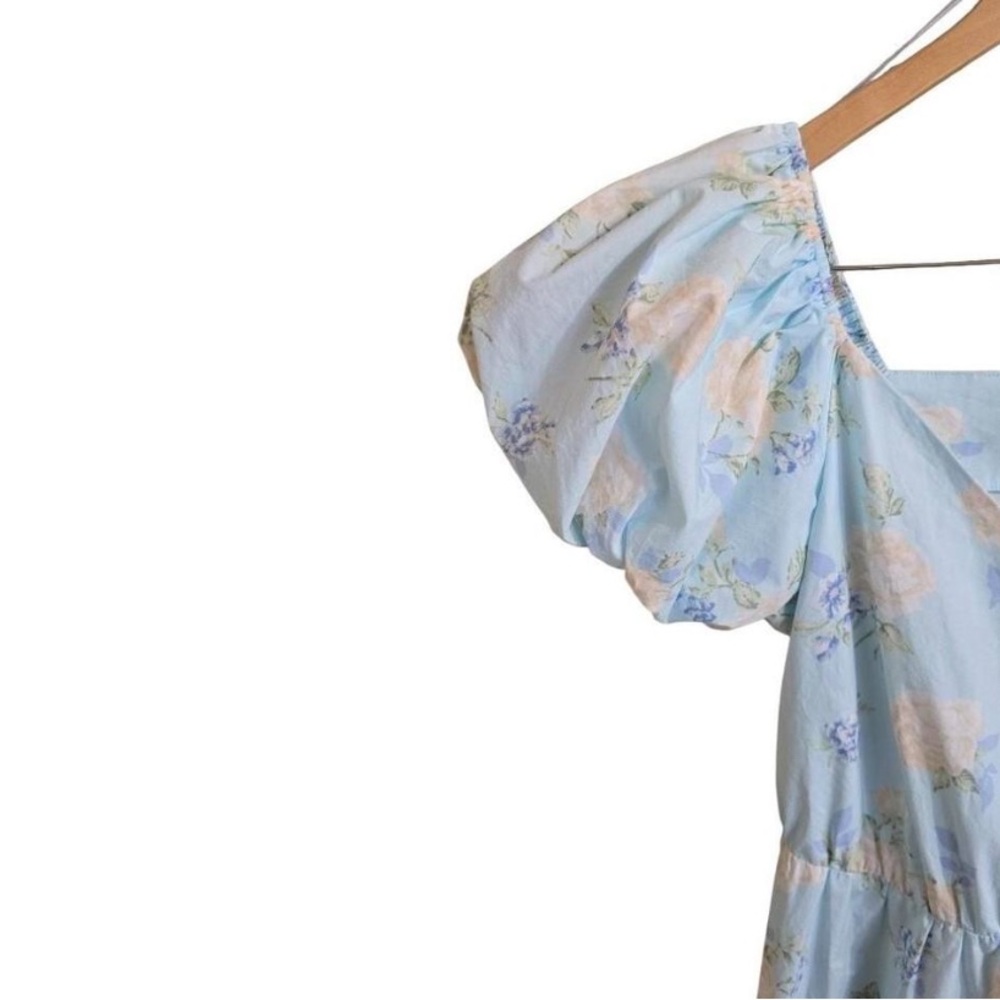 Love shack fancy puff sleeve floral maxi  dress - Picture 2 of 8